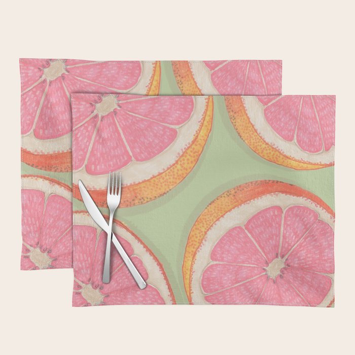 Sliced Grapefruit Placemat Gallery Image 1