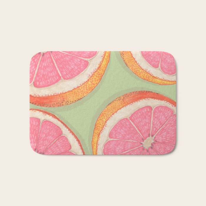 Sliced Grapefruit Bath Mat Gallery Image 1