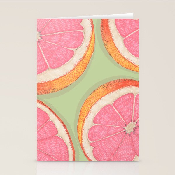 Sliced Grapefruit Stationery Card Gallery Image 2