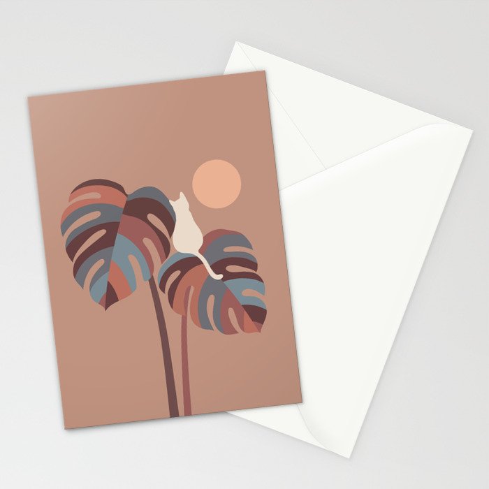 Cat and Plant 41 Stationery Card Gallery Image 2