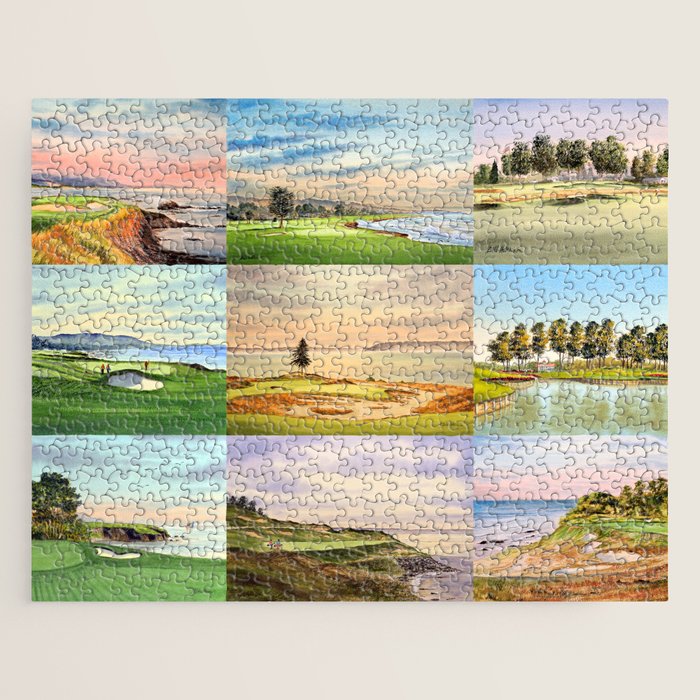 Famous Golf Courses In The USA Collage Jigsaw Puzzle Gallery Image 1