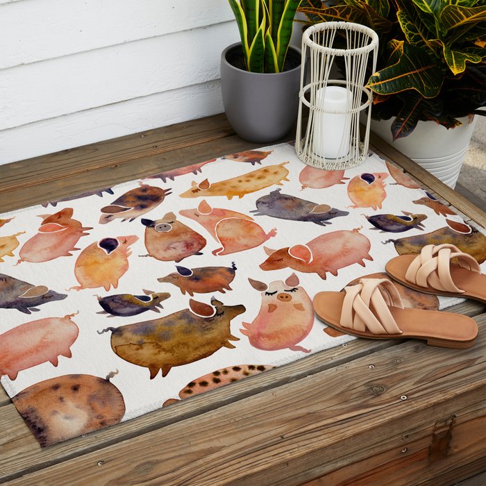 Pig Collection Outdoor Rug Gallery Image 2