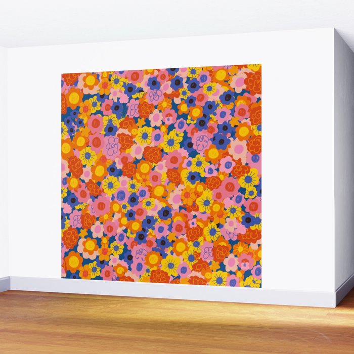 Floral explosion Wall Mural Gallery Image 2