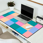 Bold Retro Checks Pattern - Large XXXI Desk Mat Gallery Image 2