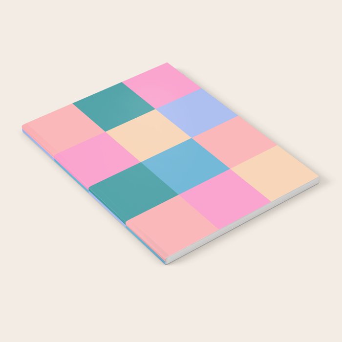 Bold Retro Checks Pattern - Large XXXI Notebook Gallery Image 2