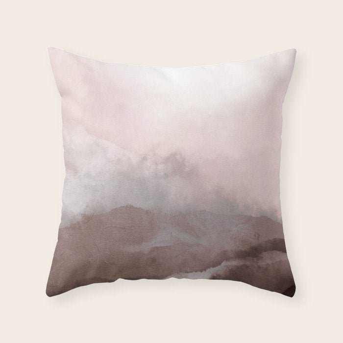Mount Blushmore Throw Pillow Gallery Image 1
