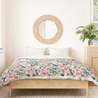 Birds in lush night garden flowers Duvet Cover Gallery Image 3