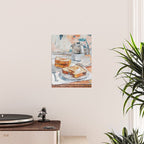  French Toast and Coffee Breakfast Watercolor Still Life Poster Gallery Image 2