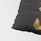 Moths Butterflies In Darkness Vintage Scientific Illustration Encyclopedia Diagram Pillow Sham Gallery Image 4