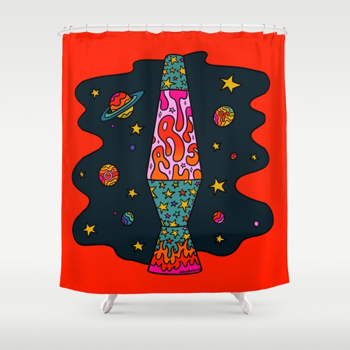 Aries Lava Lamp Shower Curtain Gallery Image 1