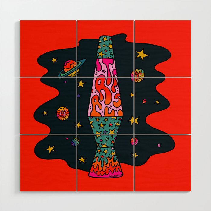 Aries Lava Lamp Wood Wall Art Gallery Image 1