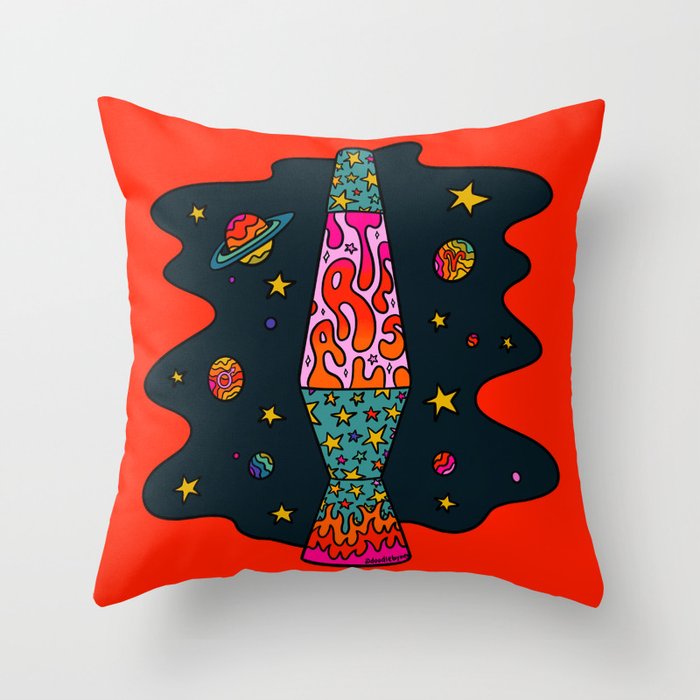 Aries Lava Lamp Throw Pillow Gallery Image 1