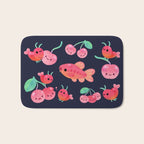 Cherry shrimp and Cherry barb Bath Mat Gallery Image 1