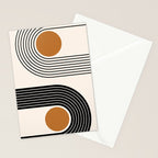 Minimalist Minimal Nesting Rainbow Race Tracks Bohemian Boho Mid Century Modern Trendy Art Stationery Card Gallery Image 2