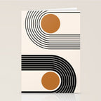 Minimalist Minimal Nesting Rainbow Race Tracks Bohemian Boho Mid Century Modern Trendy Art Stationery Card Gallery Image 2