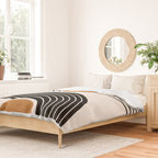 Minimalist Minimal Nesting Rainbow Race Tracks Bohemian Boho Mid Century Modern Trendy Art Duvet Cover Gallery Image 2