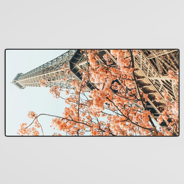 Paris in Spring | Travel Photography Eifel Tower | Wonder Building Architecture Love Desk Mat Gallery Image 3