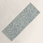 William Morris Vintage Sunflower Blue Slate & Vellum Yoga Mat Gallery Image 1
