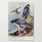 Gyr Falcon and Peregrine Falcon by Archibald Thorburn, 1915 (benefitting The Nature Conservancy) Cutting Board Gallery Image 1