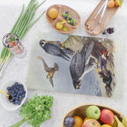 Gyr Falcon and Peregrine Falcon by Archibald Thorburn, 1915 (benefitting The Nature Conservancy) Cutting Board Gallery Image 2