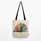 Whimsical Peacok Tote Bag Gallery Image 2