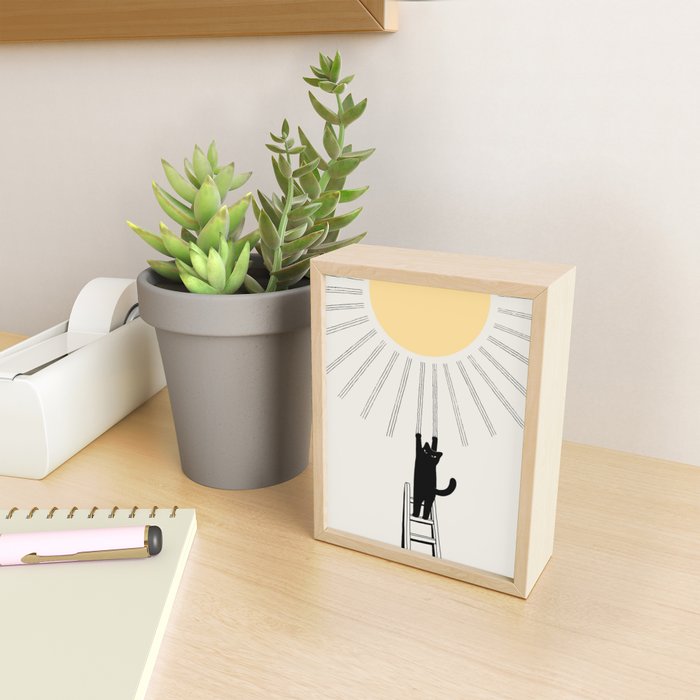 Cat Landscape 198: Making Sunshine Mini Art Print Gallery Image 2