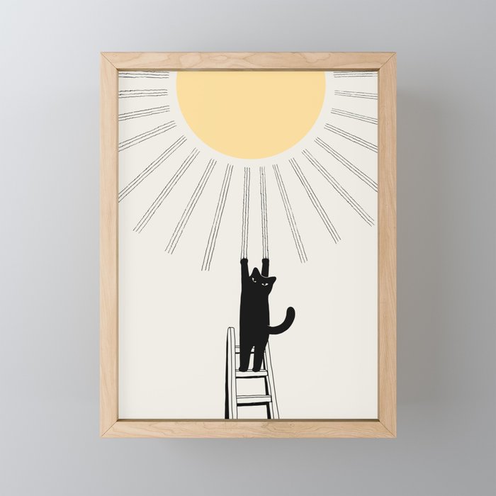 Cat Landscape 198: Making Sunshine Mini Art Print Gallery Image 1