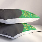 Klimt Tuxedo Cat with Green Eyes Pillow Sham Gallery Image 3