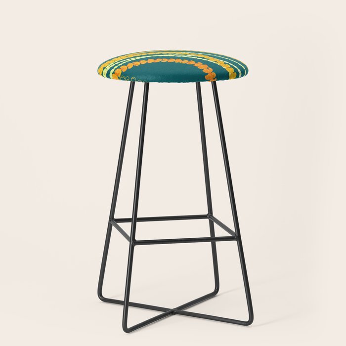 Puakenikeni and Pikake Lei on Teal Stool Gallery Image 1