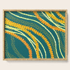 Puakenikeni and Pikake Lei on Teal Serving Tray Gallery Image 1