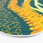 Puakenikeni and Pikake Lei on Teal Bath Mat Gallery Image 3