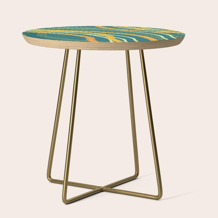 Puakenikeni and Pikake Lei on Teal Side Table Gallery Image 1