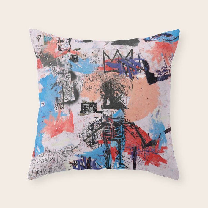 SAMO is Alive Throw Pillow Gallery Image 1
