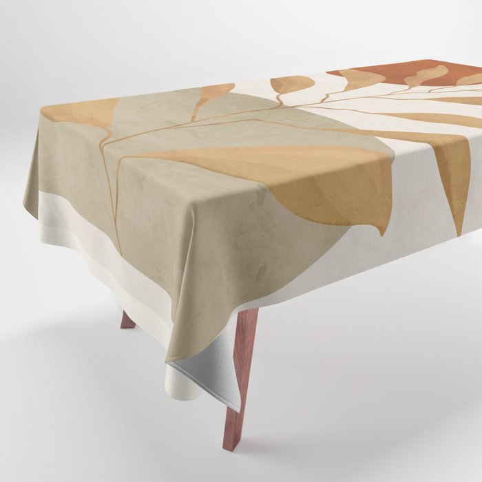Tropical Leaf- Abstract Art 15 Tablecloth Gallery Image 1