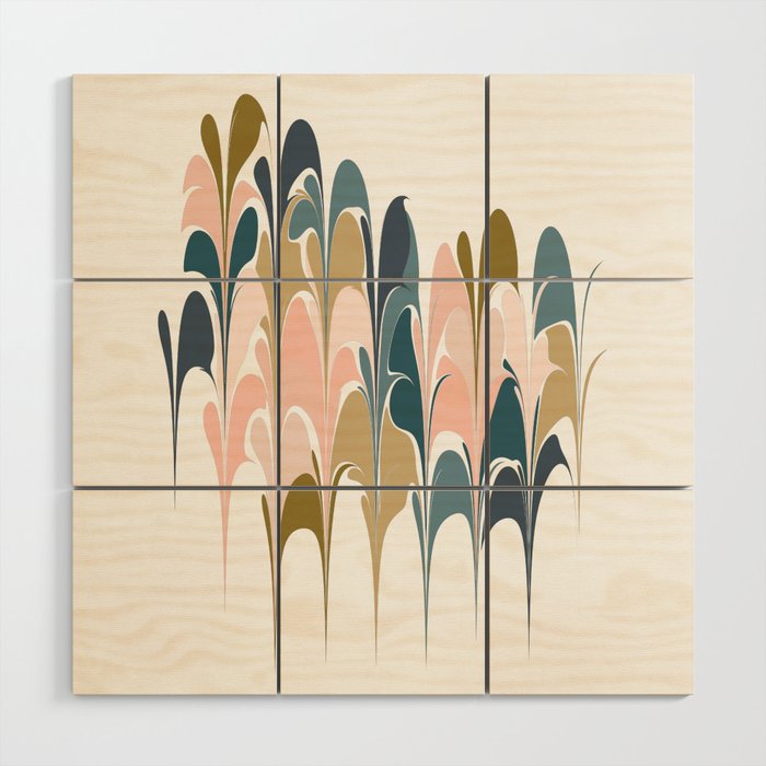 Zen Abstract Shapes Wood Wall Art Gallery Image 1