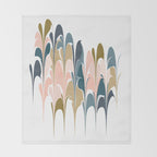 Zen Abstract Shapes Throw Blanket Gallery Image 2