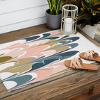 Zen Abstract Shapes Outdoor Rug Gallery Image 2