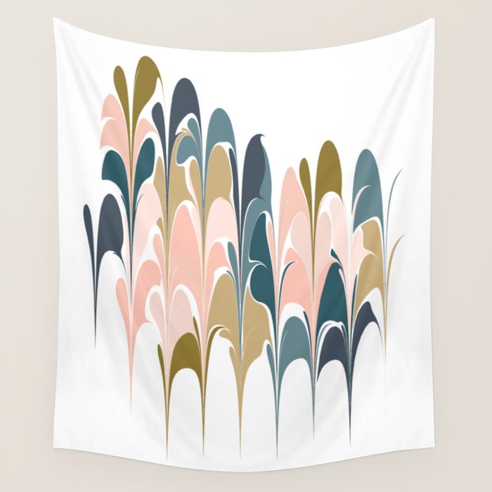 Zen Abstract Shapes Wall Tapestry Gallery Image 1