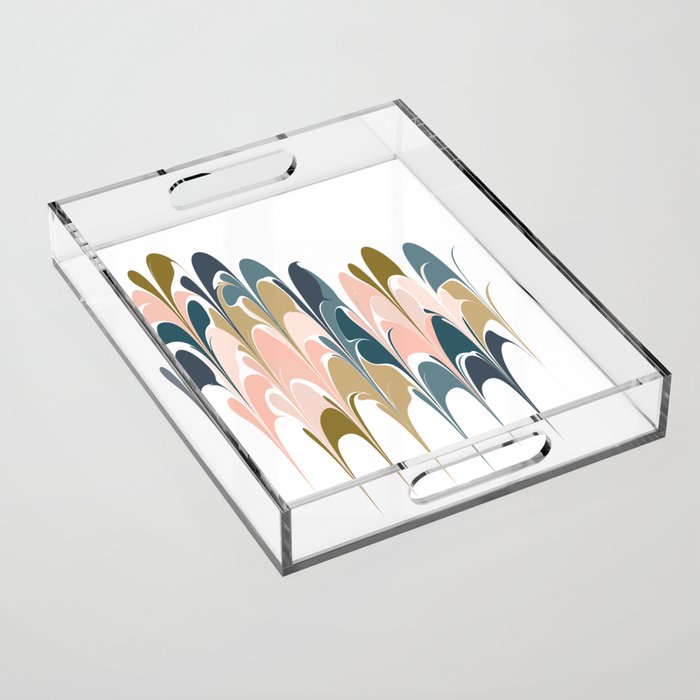 Zen Abstract Shapes Acrylic Tray Gallery Image 1