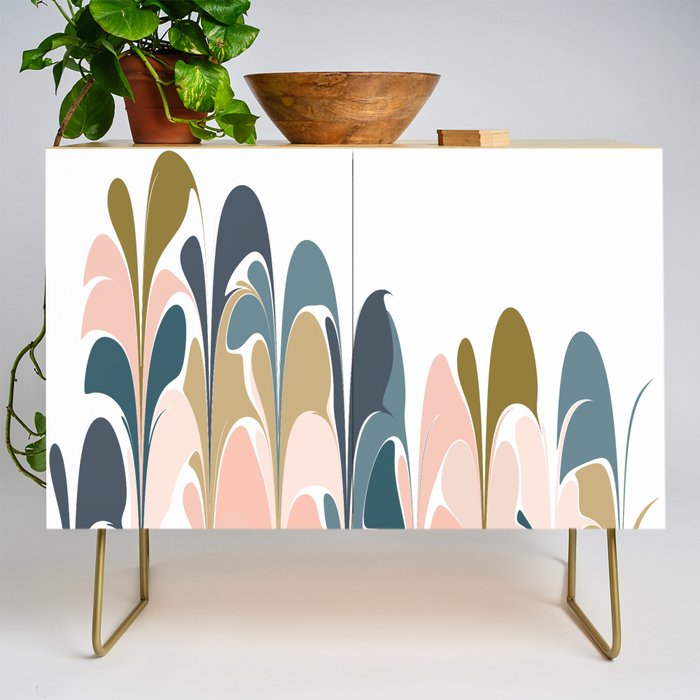 Zen Abstract Shapes Credenza Gallery Image 1
