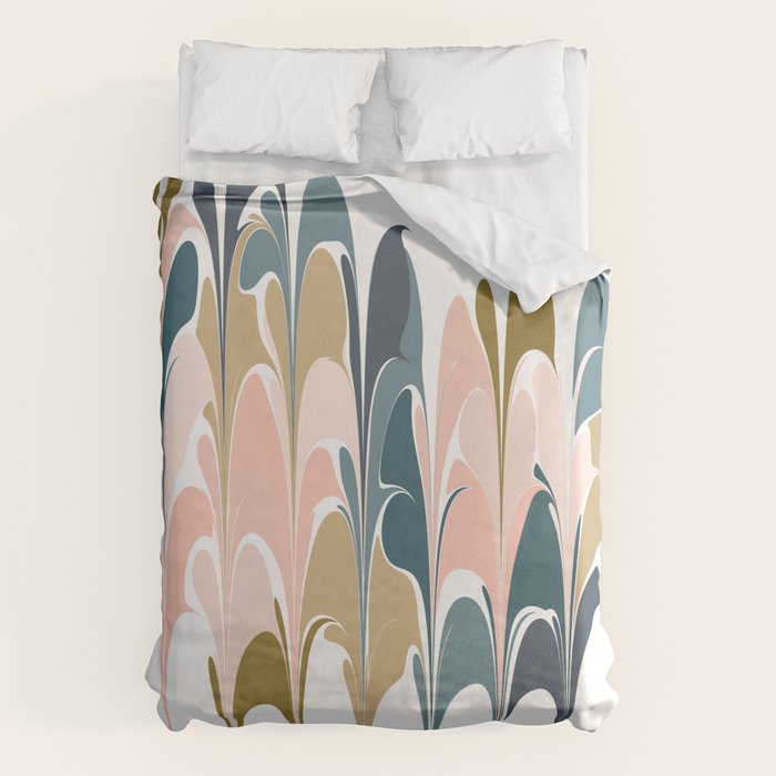 Zen Abstract Shapes Duvet Cover Gallery Image 1