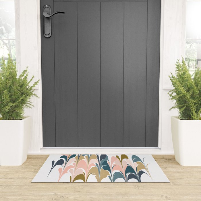 Zen Abstract Shapes Welcome Mat Gallery Image 3