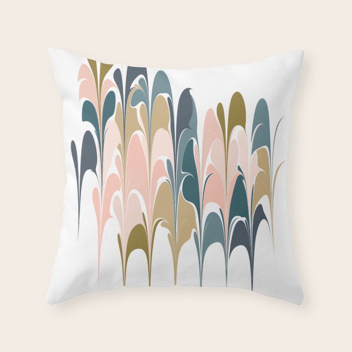 Zen Abstract Shapes Throw Pillow Gallery Image 6