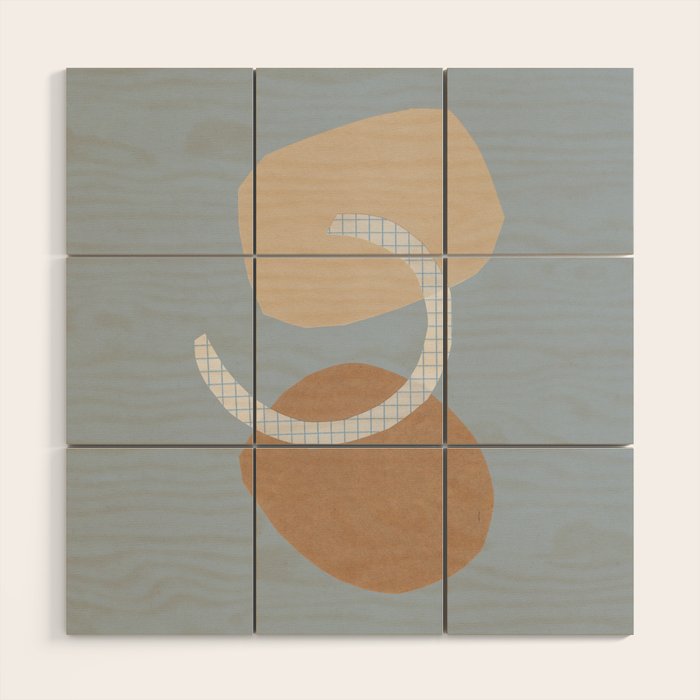 Three Shapes #2 Wood Wall Art Gallery Image 1