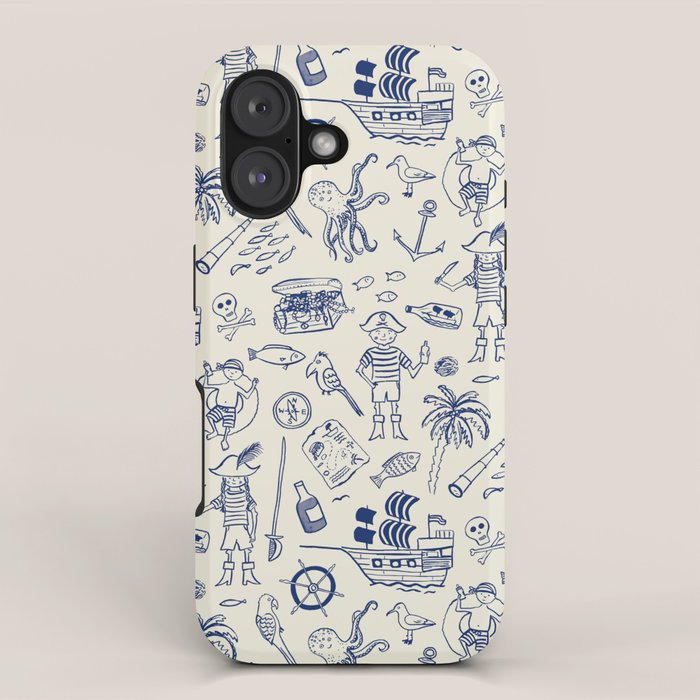 Pirate Play - Cream iPhone Case Gallery Image 1