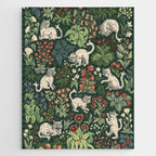 Ugly Medieval Cats Millefleur Jigsaw Puzzle Gallery Image 1