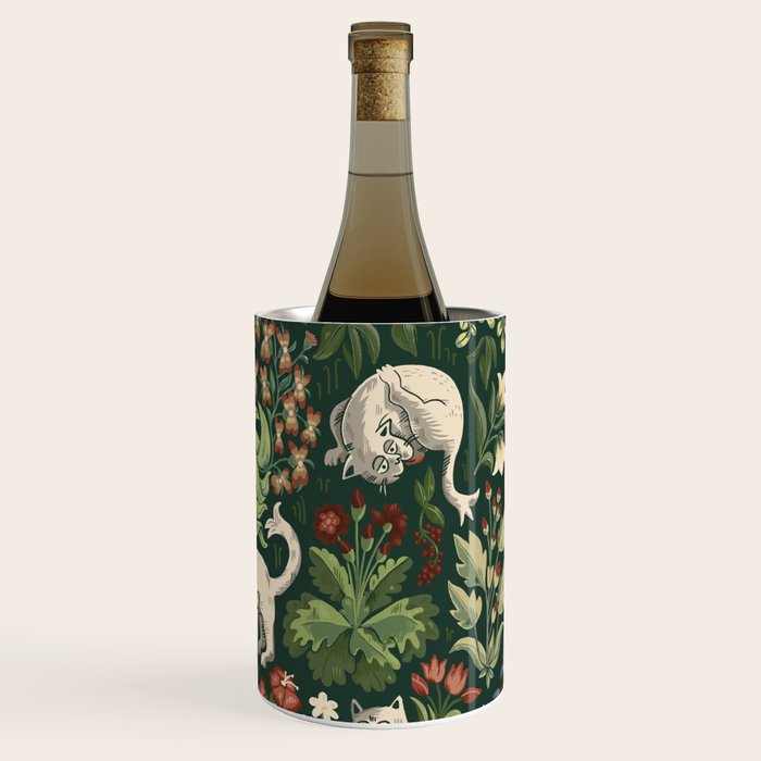 Ugly Medieval Cats Millefleur Wine Chiller Gallery Image 3