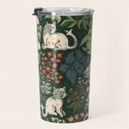 Ugly Medieval Cats Millefleur Travel Mug Gallery Image 3