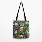 Ugly Medieval Cats Millefleur Tote Bag Gallery Image 2
