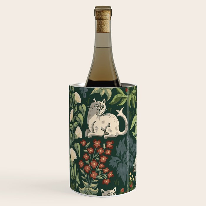 Ugly Medieval Cats Millefleur Wine Chiller Gallery Image 2